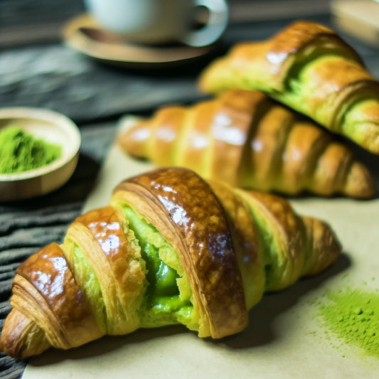 Matcha Croissants