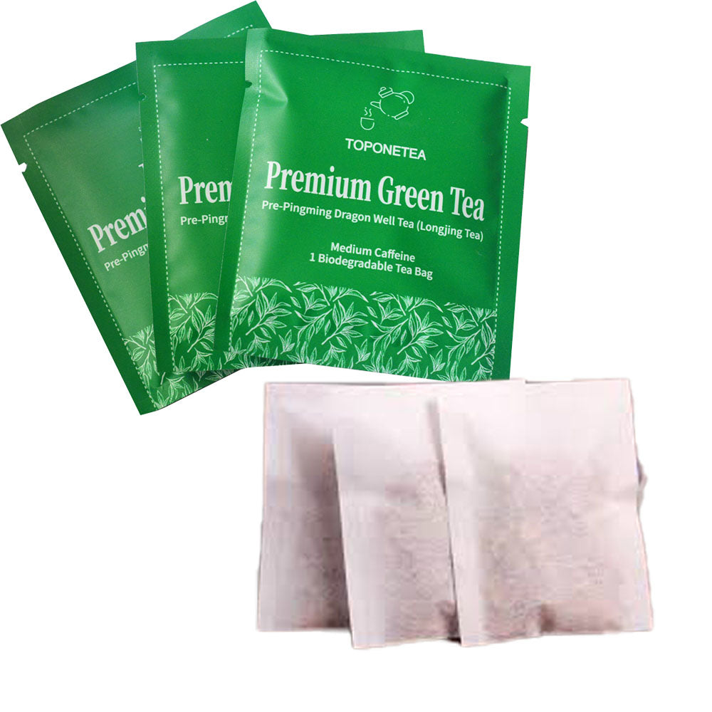 2024 Pre-Qingming Dragon Well Green Tea - 25 Tea Bags - Basic Grade - Originating from Hangzhou, Ming Qian Longjing Cha