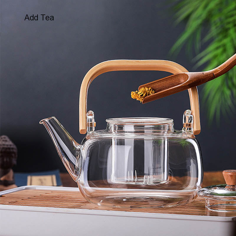 Stovetop glass tea on sale kettle