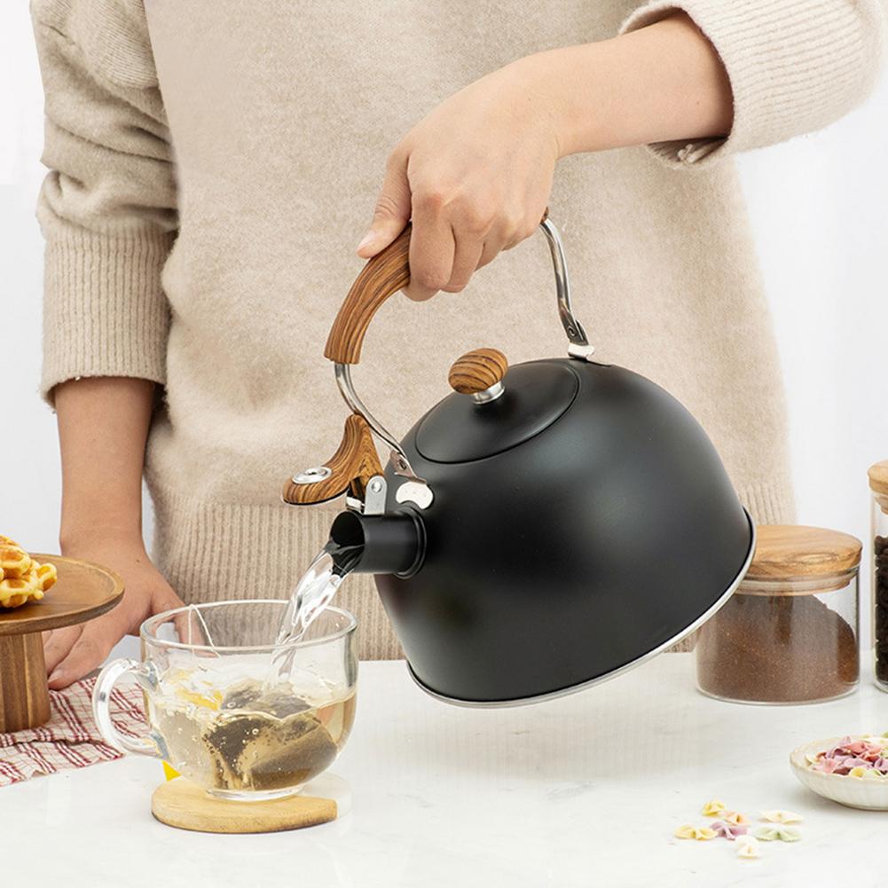 Induction Kettle Whistling Tea Kettle Stainless Steel Whistling Tea Kettle  for Stove Top for Boiling Water for Family Kitchen Restaurant for Stove Top
